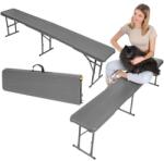 Saska Garden Összecsukható Catering Pad - 183cm - Sötétszürke