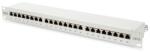 ASSMANN 19" 1U 24port Cat. 6 kompakt szürke árnyékolt Patch Panel DN-91624S (DN-91624S)