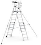 CAGSAN VEROX - Teleszkópos összecsukható munkaállvány/ gurítható biztonsági dobogó (Munkamagasság: 3.8-4.6m) (VX7-10)