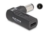 Delock Laptop töltőkábel adapter USB-C anya - HP 7, 4x5, 0mm apa 90 fokban hajlított (60005)
