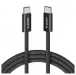 Anker Zolo A8060H12 USB-C to USB-C adatkábel, töltőkábel, fekete (240W, 3A, 1.8m)