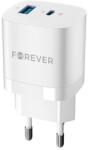 Forever Încărcător Forever - TC-05, USB-A/C, 33W, alb (GSM115405)