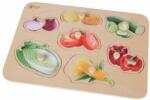Classic World Puzzle din lemn cu manere Classic World - Legume (3742) Puzzle