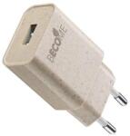 Cellularline Încărcător Cellularline - Become Eco, USB-A, 12W, bej (ACHECOUSB12WE)
