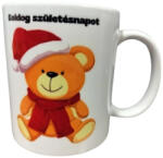  Boldog születésnapot maci-fehér bögre