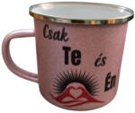 Csak Te és Én-pink glitteres bögre