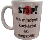  Stop-fehér bögre