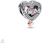 Pandora Áttört anya és szív charm - 782653C01