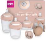 LOVI Lovi, Mammafeel, set: biberon, 150 ml + biberon, 250 ml + suzeta, 0-6m + cutie din silicon