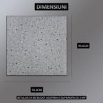  24 db öntapadós PVC padló/fali csempe NEXTLY, újrafelhasználható, vízálló, állítható, erős ragasztó, könnyen illeszthető, 5 m2, 45, 6 x 45, 6 cm, 1, 5 mm vastag ALM-2-6 készlet