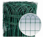 Strend Pro Garden PVC bevonatos kerítésháló, Strend Pro Garden Gardenet, zöld, 40 cm x 25 m, szemméret: 150 x 90 mm, PVC bevonatos acélhuzal, négyszögletű, dekoratív felső kialakítás (TC431009)
