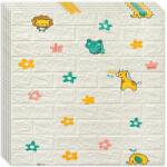 HOZRO 100 x HOZRO öntapadós 3D tapéta, téglautánzat modell, 53, 90 négyzetméter alapterületű, modern kialakítású, nagyon könnyen felszerelhető, Lumea Animalelor (TAPET56-100BUC)