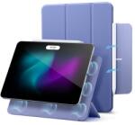 ESR rebound magnet tabletvédő álló, bőr hatású, aktív flip, mágneses, trifold, asztali tartó, ceruza tartó, lila, kompatibilis: Apple IPAD Pro 11, 2024 (GP-158503)