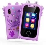  KP08 Crab 2.8" játék okostelefon IPS kijelzővel, Dual kamerával gyerekeknek, lila