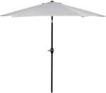 Brius Umbrela terasa gradina, cu manivela si inclinare, diametru 260cm, gri (GU-0022)