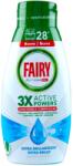 Fairy platinum гел за съдомиялна машина, All in One, Океан, 28 измивания, 504мл