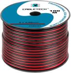 Cabletech Hangszórókábel piros-fekete réz-alumínium CCA, 2x2, 5mm2 100m/tekercs (KAB0393)