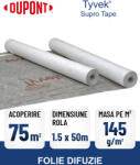 DUPONT Folie anticondens si difuzie cu banda adeziva DUPONT TYVEK SUPRO TAPE