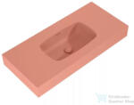AREZZO design MABEL öntöttmárvány falra szerelhető mosdó 100 cm, matt terra pink AR-168867 (AR-168867)