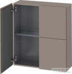 Duravit L-CUBE 70x80 cm-es, 2 ajtós felső szekrény, matt bazalt LC116704343 (LC116704343)