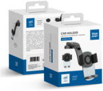 Blue Star hosszú nyakú kristályos autós telefontartó műszerfalra/szélvédőre, fekete