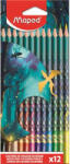 Maped Színes ceruza készlet, háromszögletű, MAPED „Dragon sárkány, 12 különböző szín (862234) - mystock