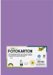  Dekorkarton, 2 oldalas, A4, 300 g, 50 lap, FOLIA, sötét orgonalila (614/50 28) - mystock