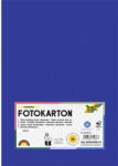  Dekorkarton, 2 oldalas, A4, 300 g, 50 lap, FOLIA, mélykék (614/50 36)