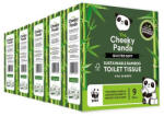 The Cheeky Panda Toalettpapír, bambusz, 3 rétegű, kistekercses, 9 tekercs, CHEEKY PANDA, fehér (PFTOILT9X5) - tonerpiac