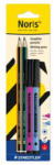 STAEDTLER Grafitceruza és tűfilc készlet, STAEDTLER "Noris® colour edition set", lila+kék tűfilc (TS61BK41) - tintasziget