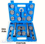  Féknyereg összenyomó készlet 22 db-os tárcsafék-szerszámkészlet - Nehézgépészeti szénacél dugattyús féknyereg-kompresszor és visszatekerő készlet fékbetét cseréhez