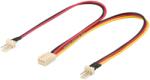 Goobay PC ventilátor Y-tápkábel 3-Pin 2x csatlakozó 0, 22m