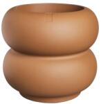 elho Amber roll alacsony műanyag kaspó karamell színben 43 cm