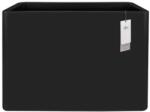 elho June téglalap alakú műanyag kaspó fekete színben 80 cm