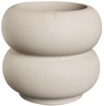 elho Amber roll alacsony műanyag kaspó bézs színben 43 cm