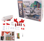 Leziter Tűzoltó szállító repülőgép, 4 tűzoltóautóval, kiegészítőkkel, fény- és hanghatásokkal (LECJ-2328910)