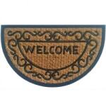 Home Elements WELCOME félköríves kókuszrost lábtörlő - 75x45 cm (IMO-TCO-8595556467374)