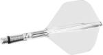 Target Fluturas si tija darts Target K-Shift transparent, fluturas No2 rotativ si tija medie (TRG410553)