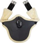 Kentucky Horsewear Anatómiai, műszőrmés hasvédő heveder, fekete - 120 cm