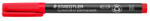 STAEDTLER Alkoholos marker, OHP, 1 mm "Lumocolor® 317 M", piros (TS3172)