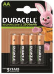 Duracell Tölthető elem, AA ceruza, 4x2500 mAh