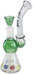 Black Leaf Pipa din sticla cu apa Hole Diffuser 19cm