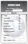 gigastore BMW - Olajcsere szerviz matrica kártya 10x6 cm saját logóval : Színek - Special