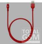 ADAM elements PeAk II 120B Apple iPhone 5 / 5S / SE / 5C / 6 / 6S / 6 Plus / 6S Plus / 7 / 7 Plus / 8 / 8 Plus / X / XS / XS Max / XR / 11 / 11 Pro / 11 Pro Max Lightning-USB adat- és töltőkábel MFi piros (1, 2 m)