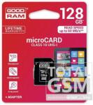 GOODRAM microSDHC 128GB Class 10 memóriakártya SD adapterrel Artisjus matricával - M1AA-1280R11