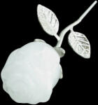  1 szál, hegyikristály rózsa -ezüst