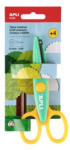  Olló, kreatív, hullám, APLI Kids "Toothed", zöld-sárga (COLCA19999)