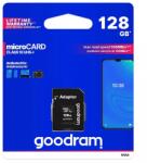 GOODRAM microSDHC 128GB Memóriakártya SD Adapterrel M1AA-1280R12