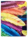 GreenGo Univerzális 9-10″ Tablet Könyv Tok Colour feather mintás