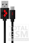  USB kábel DC - Harley Quinn 001 Apple iPhone 5 / 5S / SE / 5C / 6 / 6S / 6 Plus / 6S Plus / 7 / 7 Plus / 8 / 8 Plus / X / XS / XS Max / XR / 11 / 11 Pro / 11 Pro Max Lightning adatkábel 1m fekete